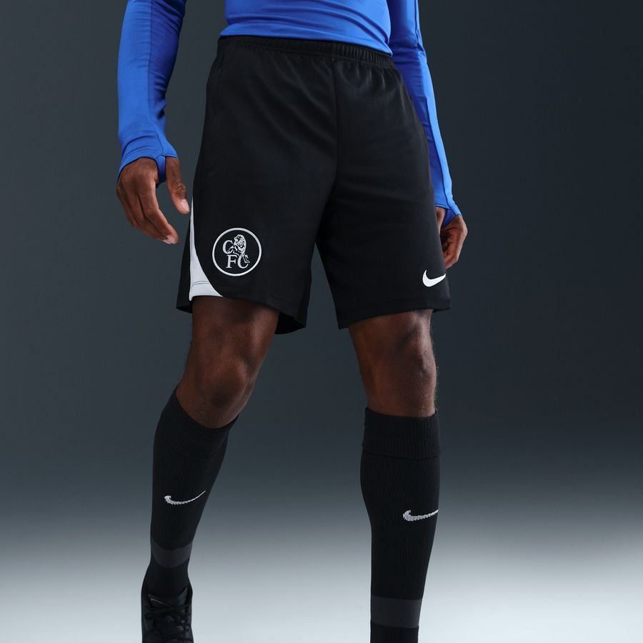 Chelsea Training Shorts Dri-FIT Strike 3rd - Black/Field Silver - Men's-SoccerKits Hub | Buy Soccer Jerseys Online